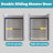 56''-60'' W x 72'' H Door Semi-Frameless Shower Door with Two Handles and Clear Glass-98901877