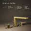 Composed Widespread Bathroom Faucet with Drain Assembly-1564658415