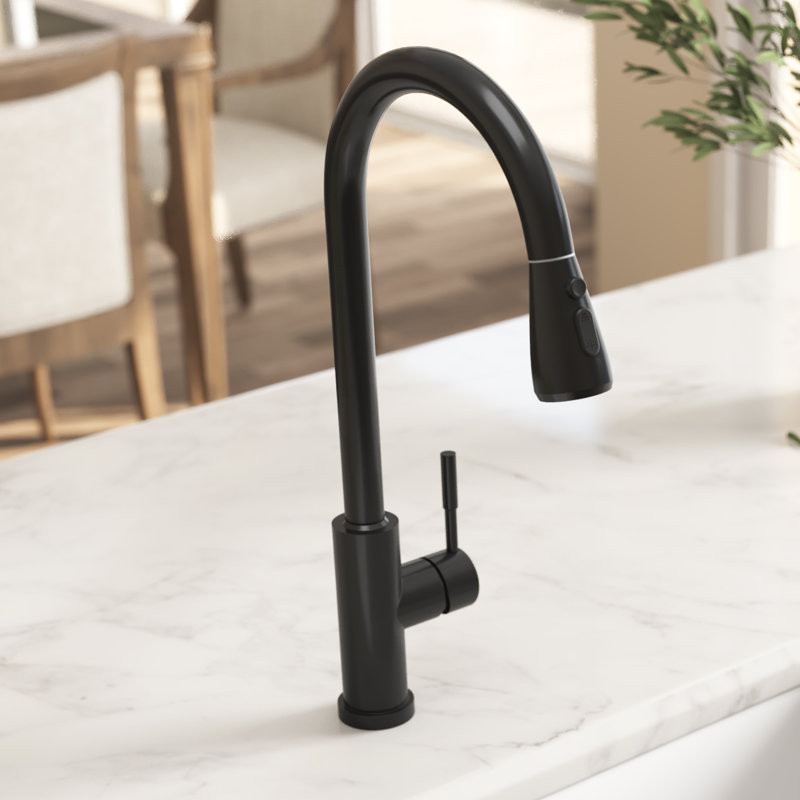 Rovogo Pull Down Touch Kitchen Faucet, Black