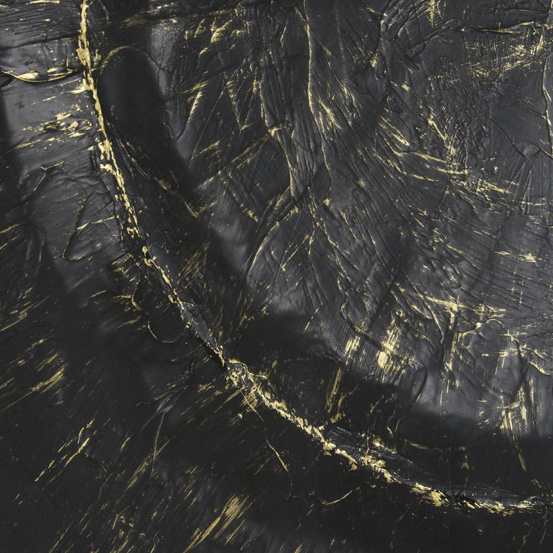 Caldera Black a Handmade Original, encadrée sous verre, Caldera Black, Noir, Noir