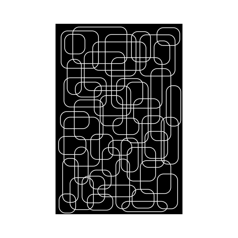 The 70's (Black) - Wrapped Canvas Painting, 20.32 cm H x 30.48 cm W