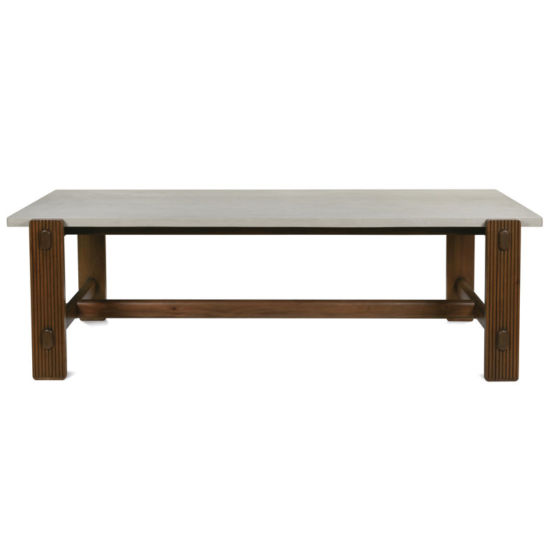 Kindred Dining Room Table, Medium Wood, Concrete