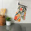 Flora Art Oven Mitt Cotton Twill