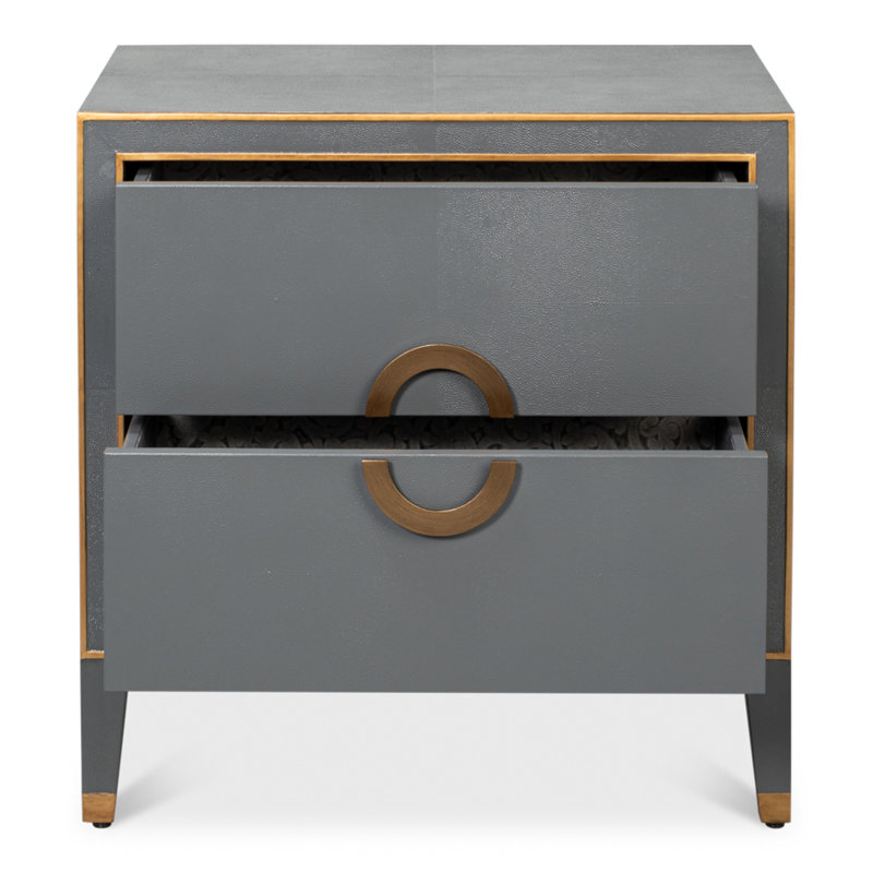 Gabriella 2 - Drawer Nightstand, Quiet Shade Gray