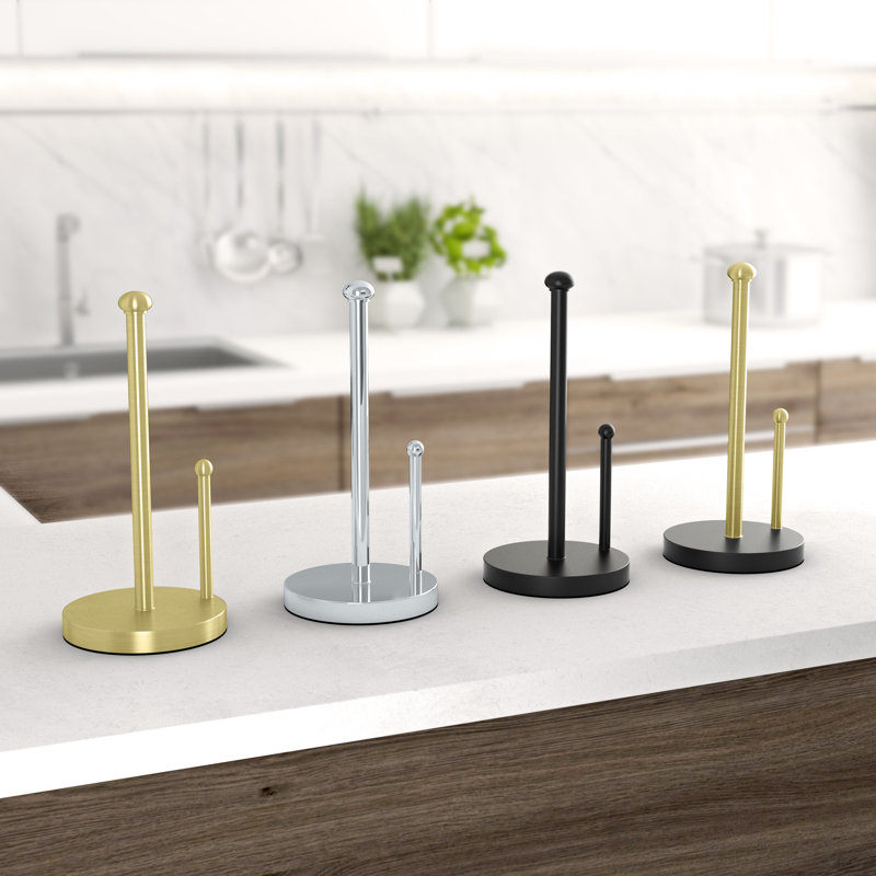 Porte-essuie-tout autoportant Kitchen Accessoires Kitchen, Doré