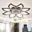 Ventilateur de plafond DEL réversible à 5 pales de 80 cm (31,5 po) avec variateur, télécommande et application-447425810-447425813
