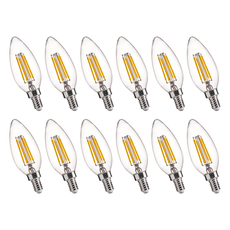 B11E12 60 Watt Equivalent B11 E12/Candelabra Dimmable 2700K LED Bulb