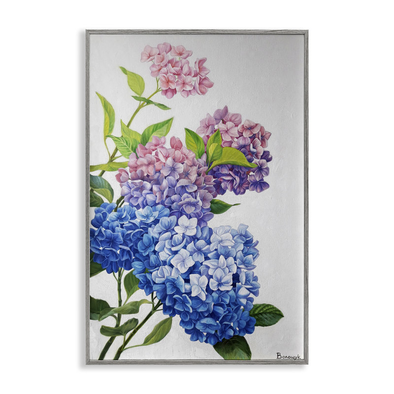 Détail détaillé de l'hortensia par Myroslava Voloschuk bg-115, Estampe numérique Farmhouse, H 30 po x l 20 po