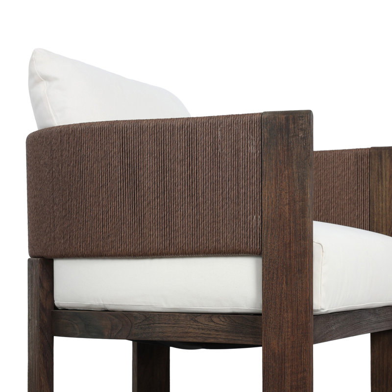 Delancy Outdoor Chair-Arashi Salt, Stained Saddle Brown, Arashi Salt