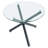 Anyiah 4 - Person Glass Top Three Leg Dining Set