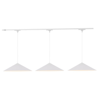 Luiz 3 Light White dimmable 3000K LED Trilo Track Ceiling Kit