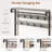 Hall Tree With Bench And Shoe Storage,7-in-1 Entryway Bench With Coat Rack, Hall Tree With Storage Bench, Hangrod And 9 Hooks-2094546850