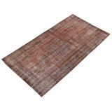 Tapis brun foncé en laine noué à la main de conception unique 2000 pi 4 pi 9 po x 8 pi 10 po Octabio