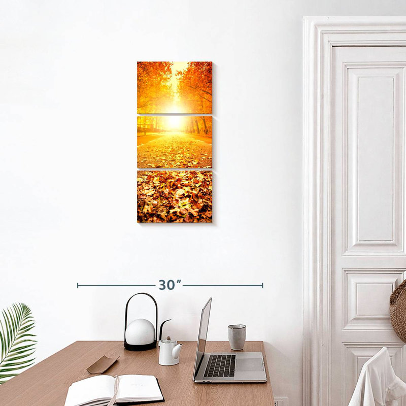 Fallen Leaves, 27" H x 12" W