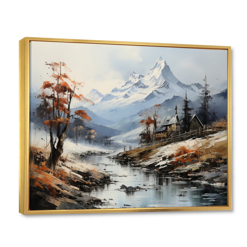 Blaikley Allemagne allemand Timberline III - impression, 24" H x 32" W, Cadre flottant doré