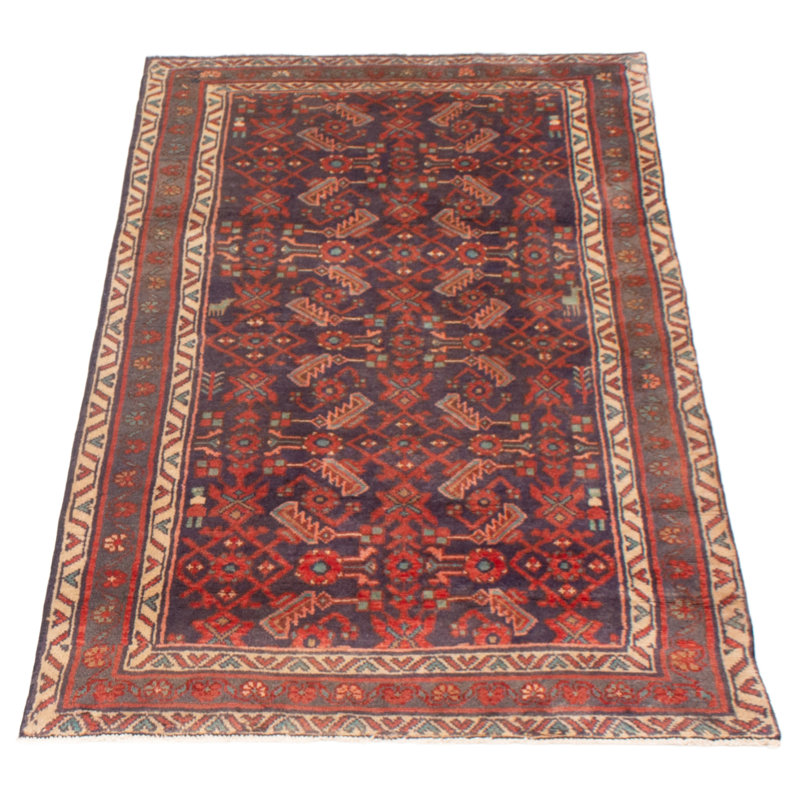 Tapis bleu marine Andelz 3 pi 8 po x 7 pi 0 po