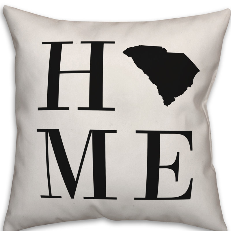 Alabama Home State Indoor/Outdoor Throw Pillow, South Carolina