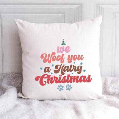 Coussin en polyester ChristmasDog-11
