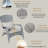 Patio Chair With Grey Cushions, Water Fabric Outdoor Easy Assembly Required