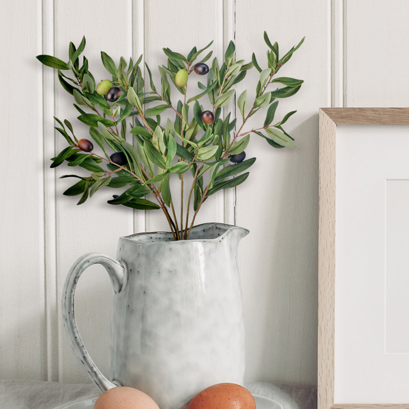 8" Faux Olive leaf Bundle 