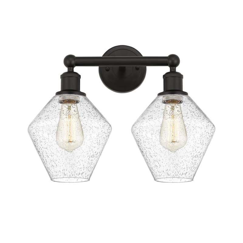 Éclairage pour meuble-lavabo à intensité variable 2 lumières Amylea, Bullé, Bronze frotté à l'huile