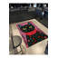 Tapis noir tissé à motif lavable Mosso-2142173569