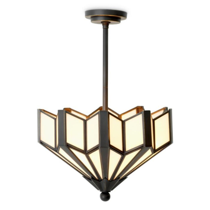 CDJ Chandelier Victory bronze highlight finish, Canopy, 27.5" H x 17.72" W x 17.72" D