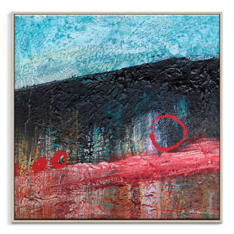 Travelling I 1 Piece Painting on Canvas, 102cm H x 102cm W, Timber Floater Frame