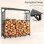 156.5cm W Metal Log Rack