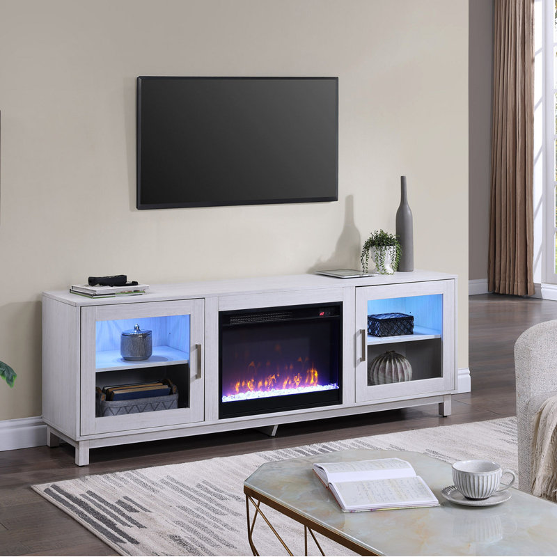 Console 70 po avec foyer Olani