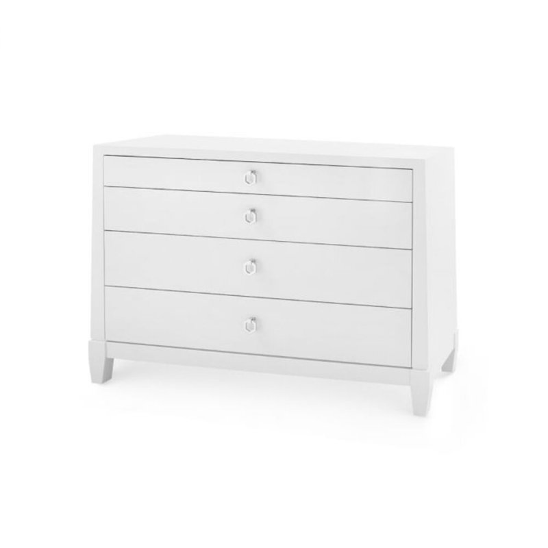 Commode 4 tiroirs Madison, Blanc