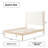 Ardin Solid Wood Bed with Boucle Headboard-1690676284-1690676286