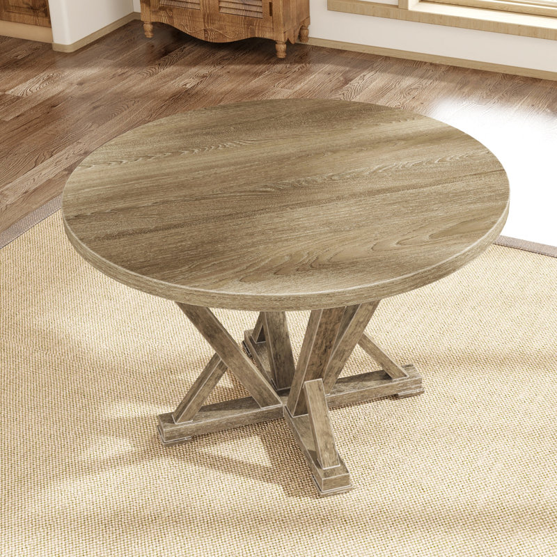 Table de salle à manger ronde Modern Farmhouse