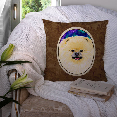 Pomeranian Outdoor Reversible Throw Pillow
