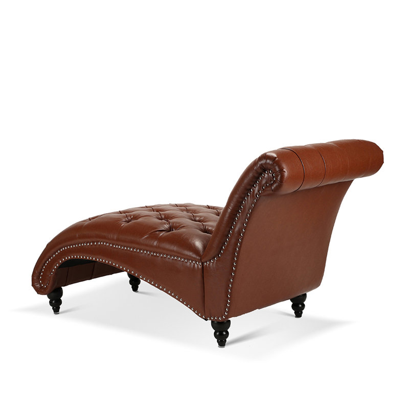 Canapé sans accoudoirs 62,8 po Pailey, Similicuir brun