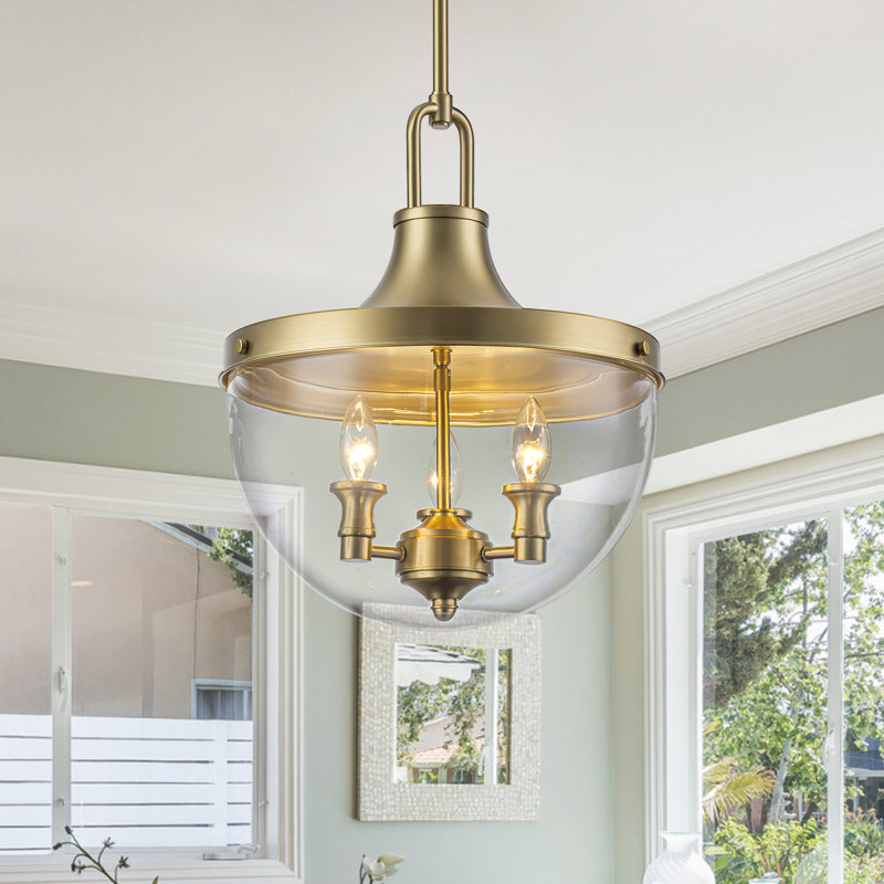 Luminaire suspendu en verre 3 lumières