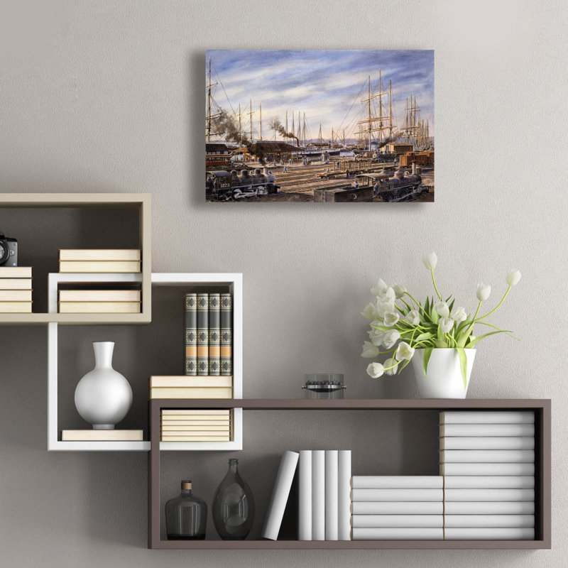 «San Pedro Sunrise 2» par Stanton Manolakas, art mural en verre acrylique, H 16 po x l 24 po x P 0,2 po