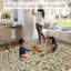 Tapis rétro taupe lavable pour l'intérieur-321572592-321572596