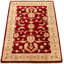 Tapis de bois one-of-kind-noué la 2010 chobi rouge foncé 4 pi 2 po x 6 pi. zone en laine 4 po Aeryk