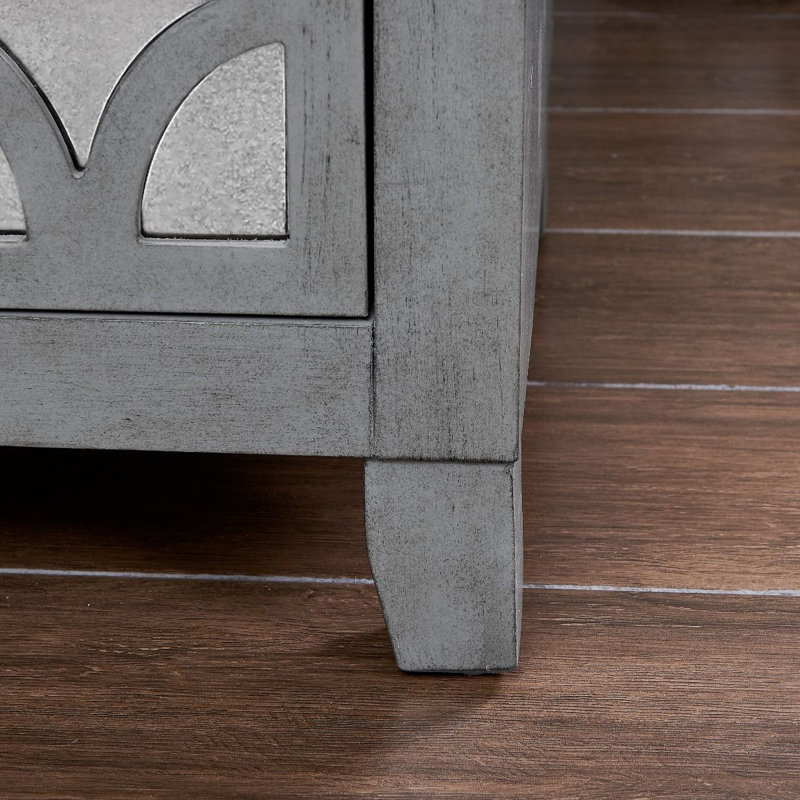 Ava Glass Top End Table