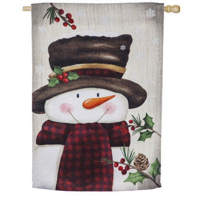 Double Sided 44'' H x 28'' W Polyester Christmas House Flag