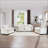 Warm And Cozy Sofa Set With Soft Cushions And Pillows-1323882340