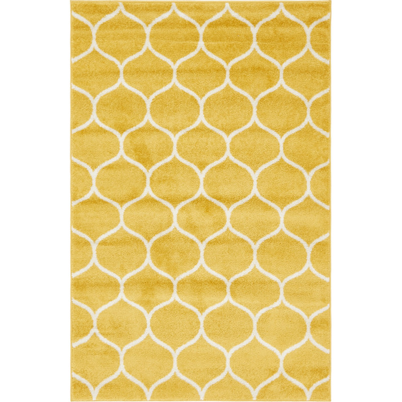 Llanet Geometric Indoor Rug, Rectangle 4'1" x 6'1"