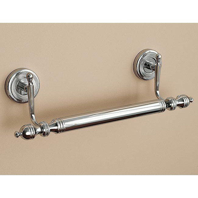 Barre à serviettes murale grand 14 po, 14", Chrome et or