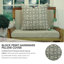 Housse de coussin en coton à motif de blocs Fab Fabine pour canapé et salon - 8 Kamal-671375883