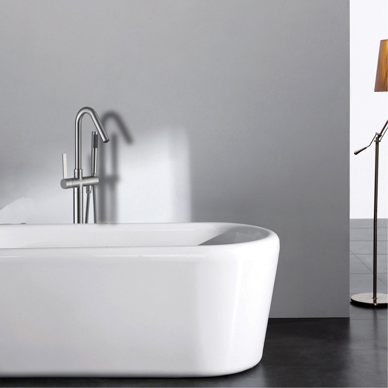 Freestanding Bathtub Faucet With Hand Shower And Stable Spray Effect In Elegant Color