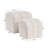 Nestable Upholstered Boucle Fabric Ottoman Set-2116188151