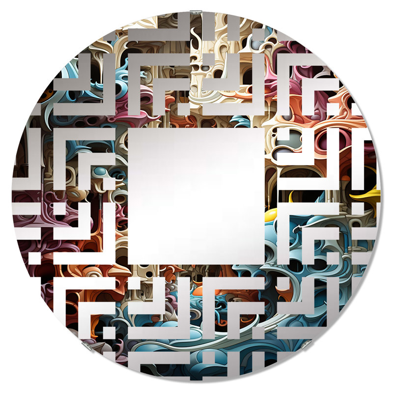 Miroir décoratif surréel, 23,6 po x 23,6 po