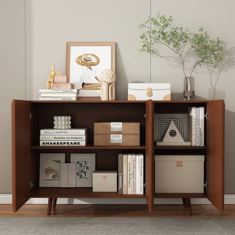 Buffet décoratif avec portes et tablettes