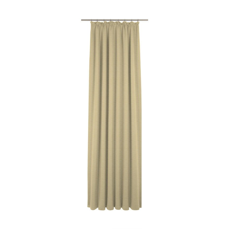 Breedlove Room Darkening Curtain Single Panel, 245cm H x 132cm W, Beige